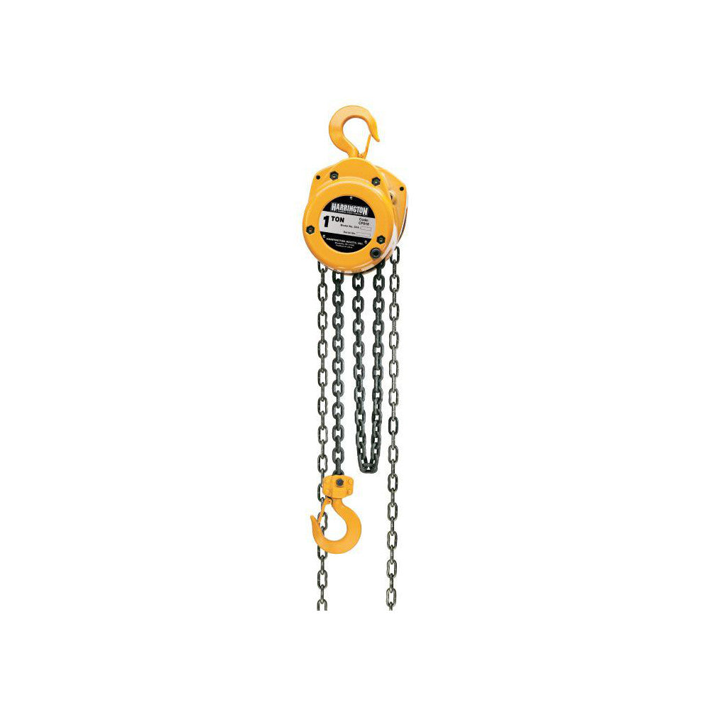 Harrington Hoist CF015-20 Manual Hand Chain Hoist: 3000 lb Capacity, 20' Max Lift