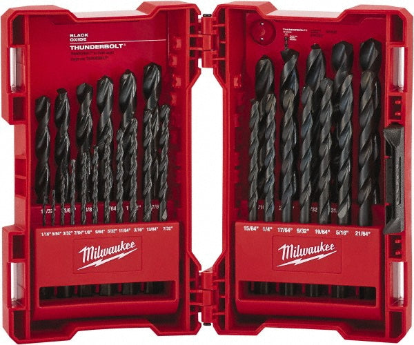 Milwaukee Tool 48-89-2802 29 Pc. THUNDERBOLT Black Oxide Drill Bit Set