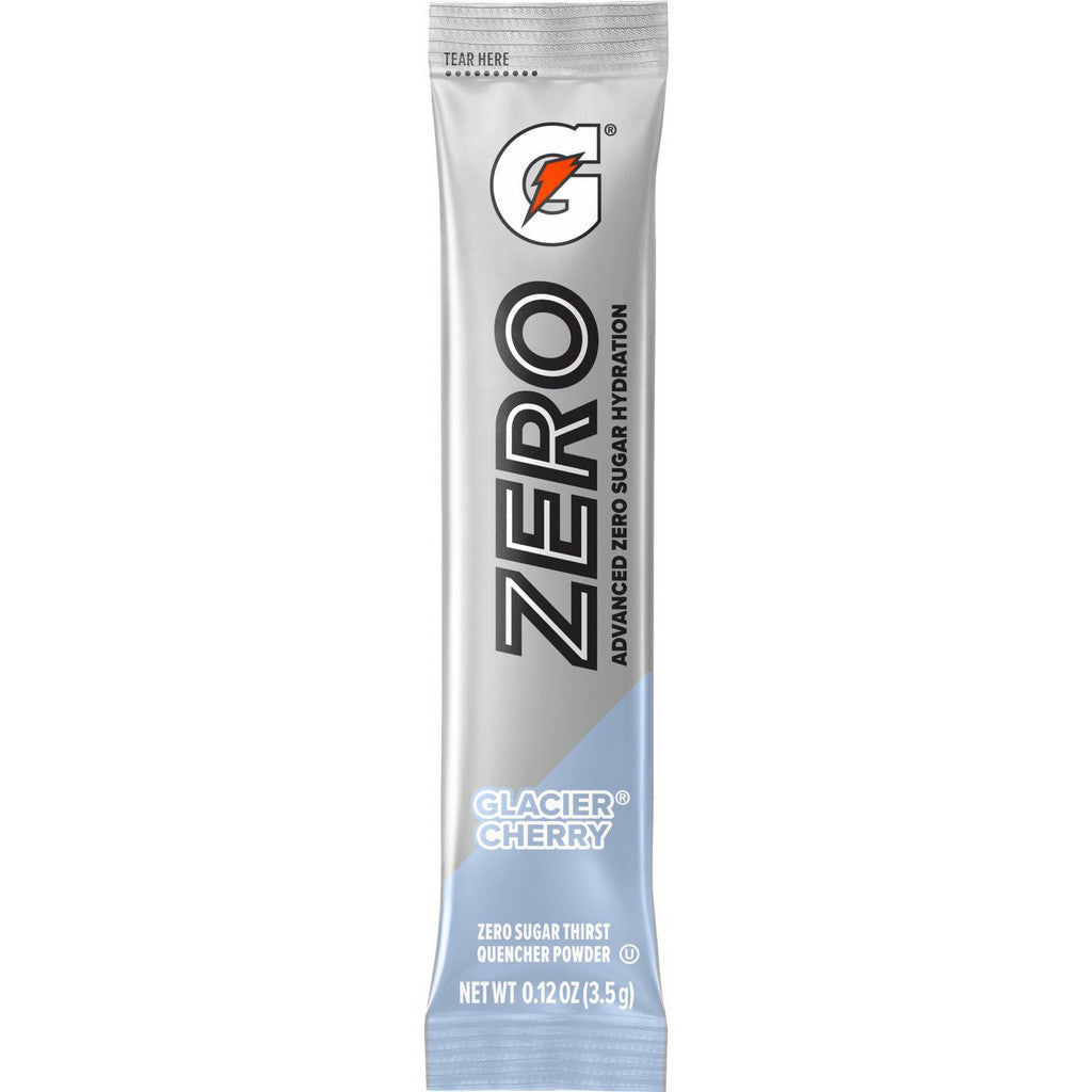 Gatorade Beverage Enhancer: 0.12 oz Powder Stick, Glacier Cherry, Sugar Free, Powder, Yields 20.00 oz - 6612