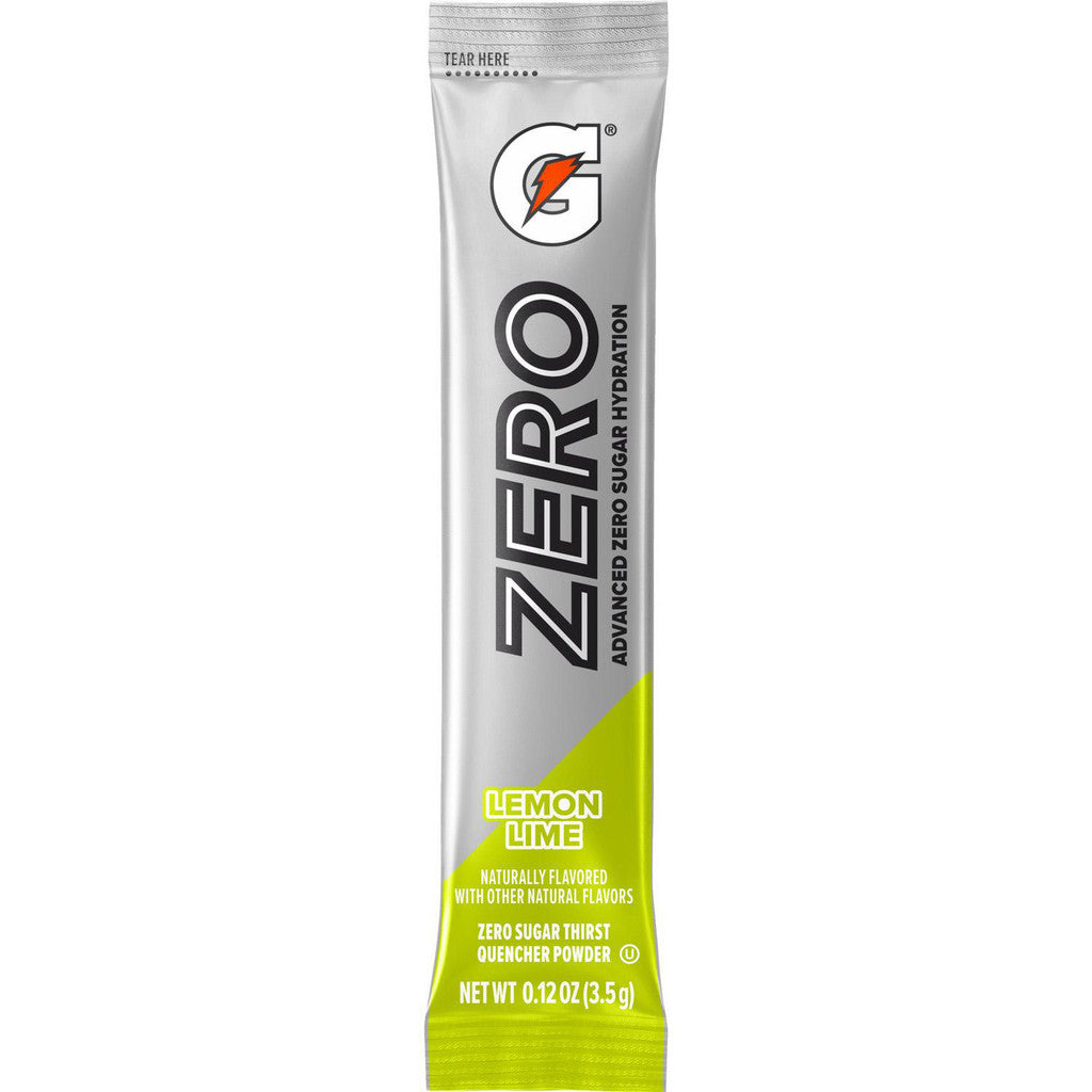 Gatorade Beverage Enhancer: 0.12 oz Powder Stick, Lemon-Lime, Sugar Free, Powder, Yields 20.00 oz - 6622