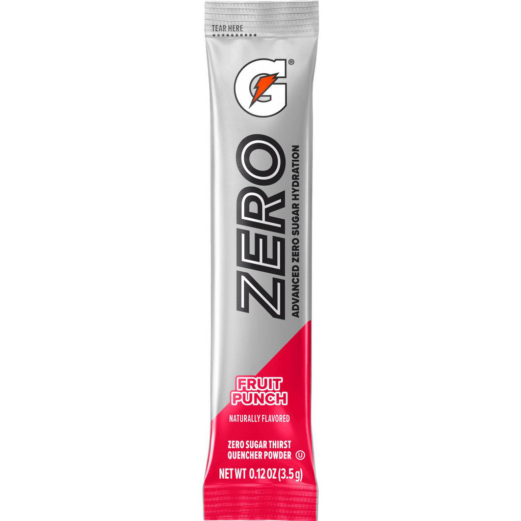 Gatorade Beverage Enhancer: 0.12 oz Powder Stick, Fruit Punch, Sugar Free, Powder, Yields 20.00 oz - 6618