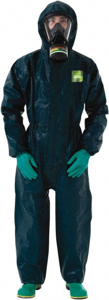 Ansell GR40-T-92-111-06 Disposable Coveralls: Chemical Protection, Size 2X-Large, 2.98 oz, Film Laminate 4000-111