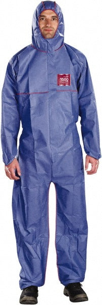 Ansell NR17-S-92-111-06 Disposable Coveralls: Anti-Static, Chemical, Flame & Retardant Protection, Size 2X-Large, 1.47 oz, SMS 68-1500 PLUS FR