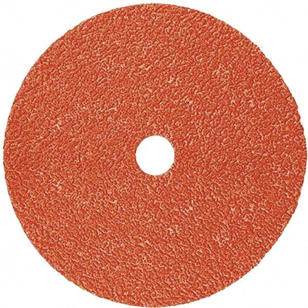 3M 7100099255 Fiber Disc: 9-1/8" Disc Dia, 7/8" Hole, Arbor Hole, 80 Grit, Ceramic Alumina