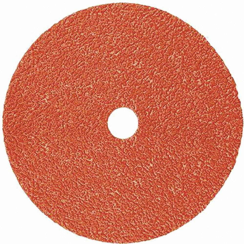 3M 7100099251 Fiber Disc: 5" Disc Dia, 7/8" Hole, Arbor Hole, 80 Grit, Ceramic Alumina (Pack of 100)