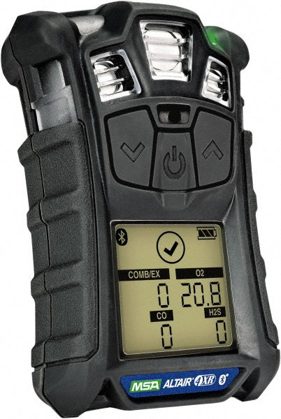 MSA 10178557 Multi-Gas Detector: Carbon Monoxide, Hydrogen Sulfide, LEL & Oxygen, Audible, Vibration & Visual Signal, LCD