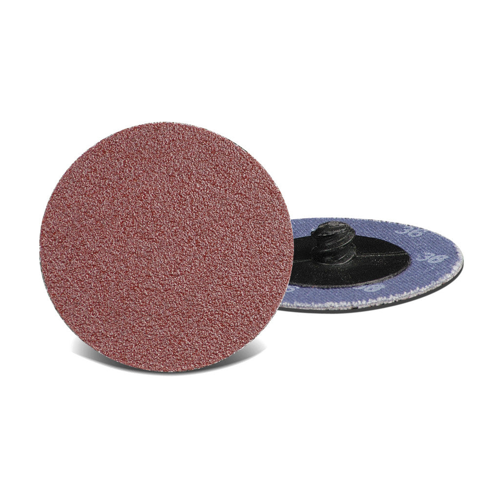 CGW Abrasives 59541 Quick-Change Disc: Roll-On, 3" Dia, 80 Grit, Aluminum Oxide, Coated (Pack of 25)