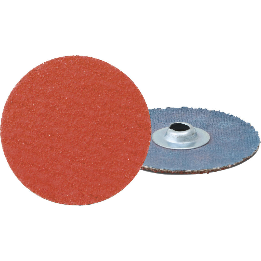 CGW Abrasives 59955 Quick-Change Disc: Turn-On, 2" Dia, 80 Grit, Ceramic Alumina, Coated (Pack of 50)