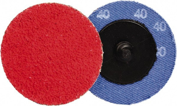 CGW Abrasives 59953 Quick-Change Disc: Turn-On, 2" Dia, 50 Grit, Ceramic Alumina, Coated (Pack of 50)