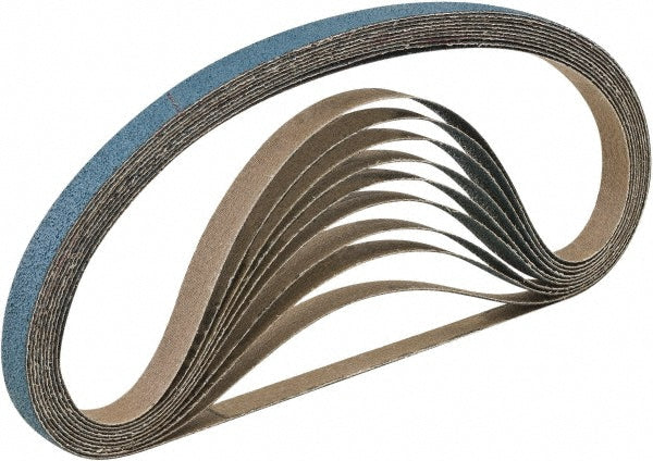 CGW Abrasives 61529 Abrasive Belt: 1/2" Wide, 18" OAL, 80 Grit, Zirconia Alumina (Pack of 50)