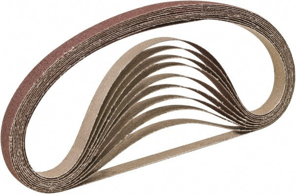 CGW Abrasives 61033 Abrasive Belt: 1/2" Wide, 18" OAL, 36 Grit, Aluminum Oxide (Pack of 10)