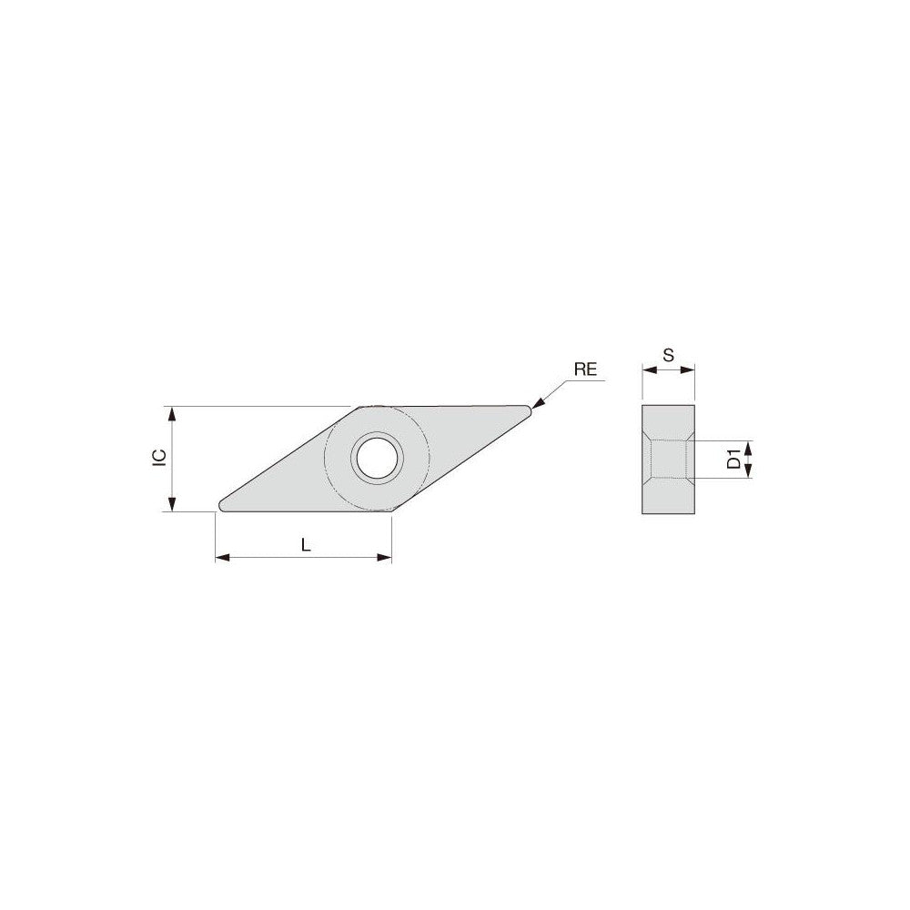 Tungaloy 6741708 Turning Insert: VNMG331 HRF AH8015, Carbide (Pack of 10)