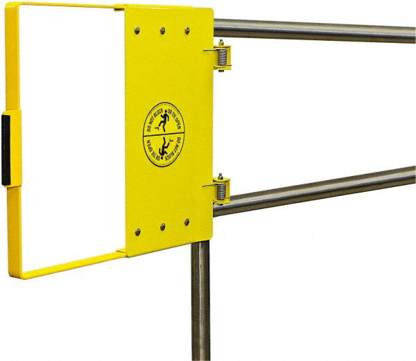 FabEnCo G72-21PC Powder Coated Carbon Steel Self Closing Rail Safety Gate