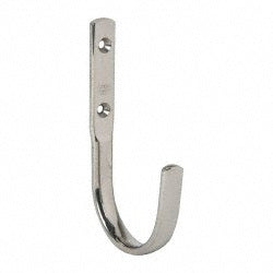 Sugatsune JF-70 Storage Hook: 2-11/16" Projection, Stainless Steel