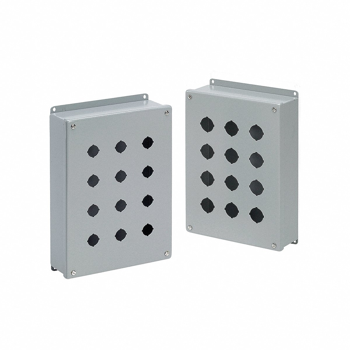 Hoffman Push Button Enclosure 30 mm 6-Hole Steel (E6PB)