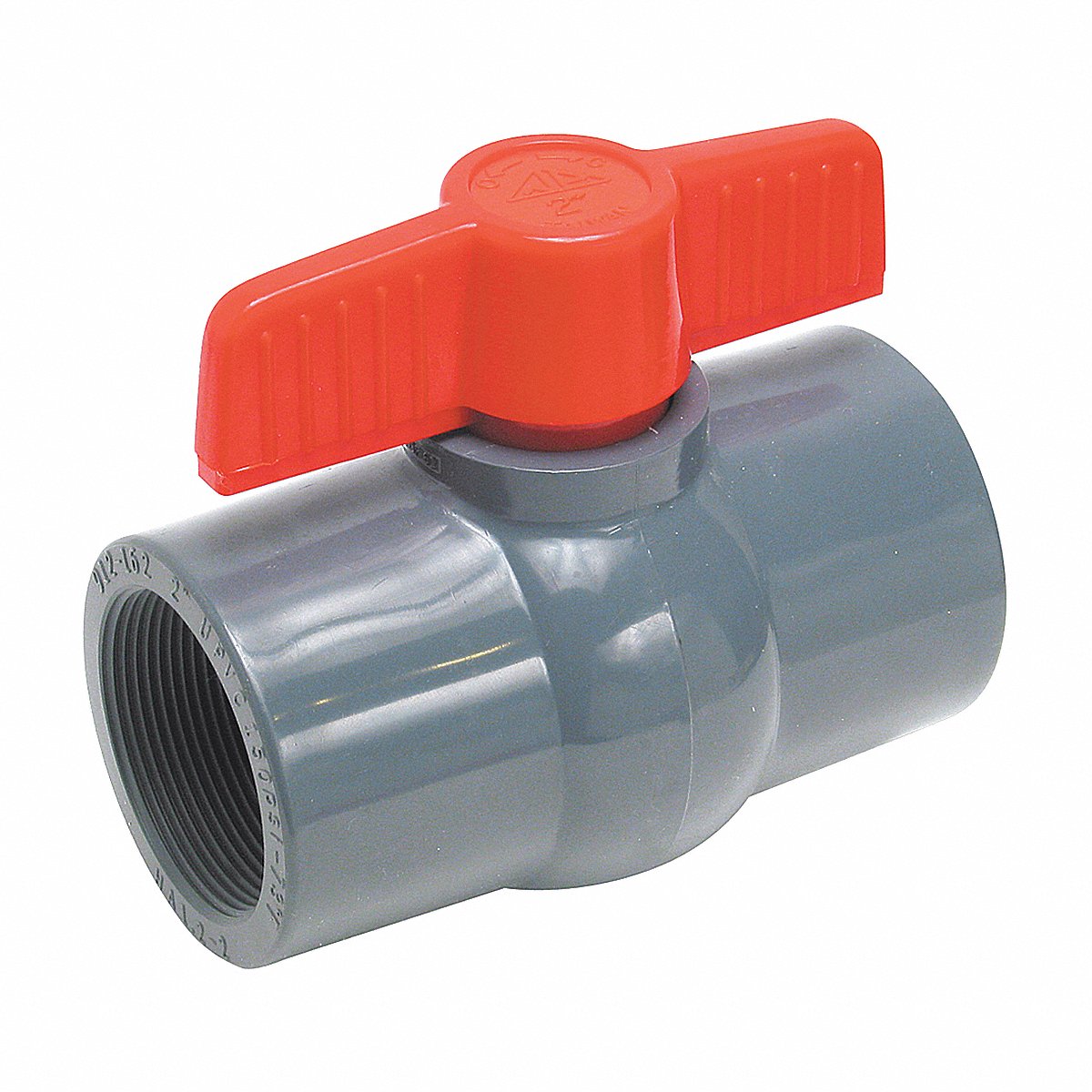 Plumbing Manual 2-Way Ball Valve, NPT Connection, PVC (32H958)