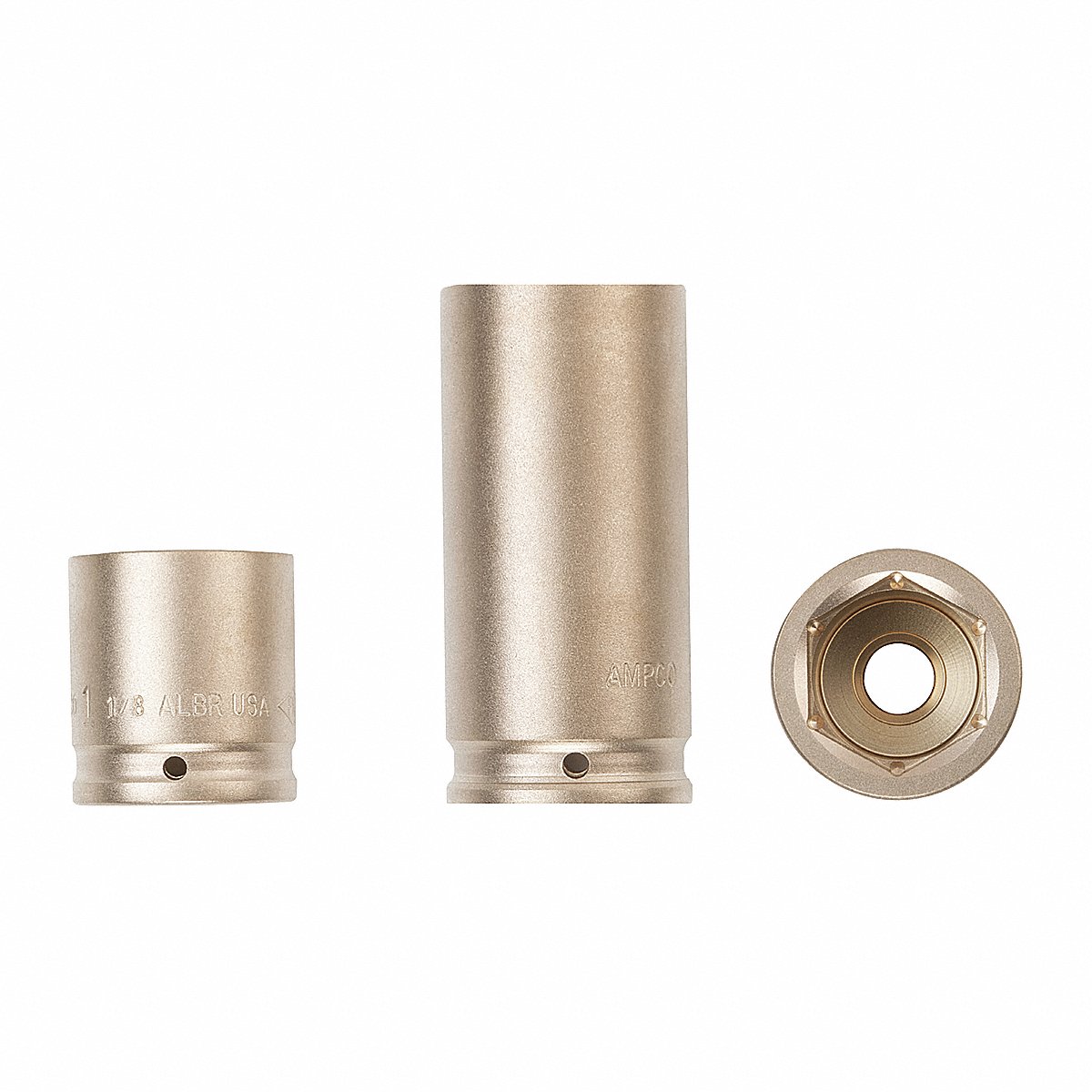 Ampco Impact Socket, 6-Point, 37 mm, 3/4" Drive, Unfinished (I-3/4D37MM)