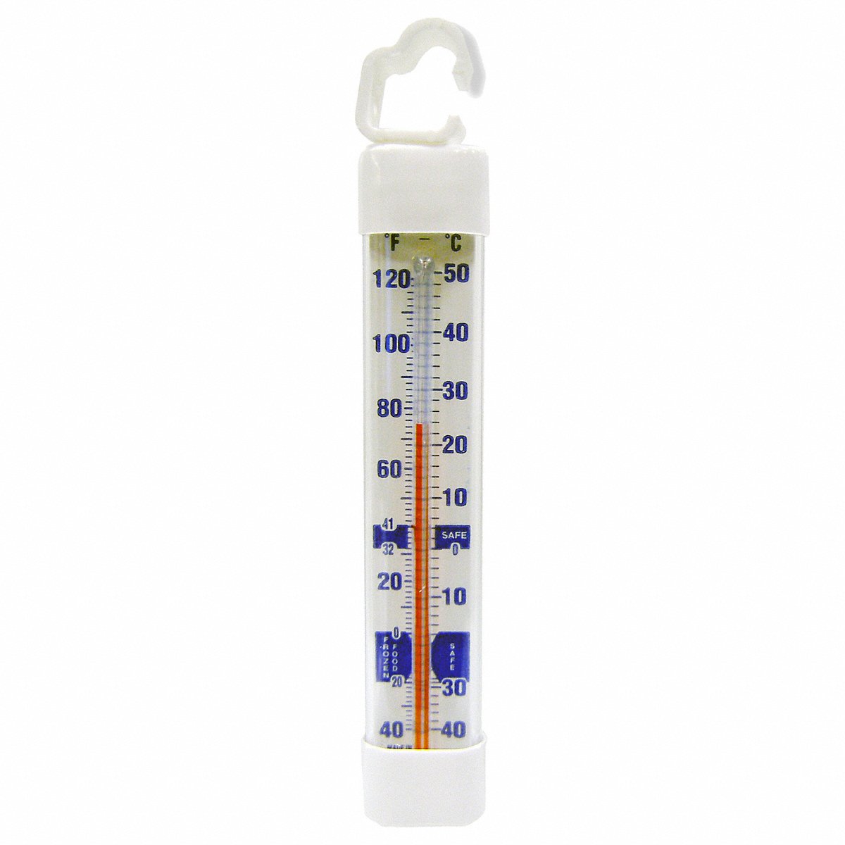 Cooper Atkins Thermometer, Glass Tube Refrig/Freezer (330)