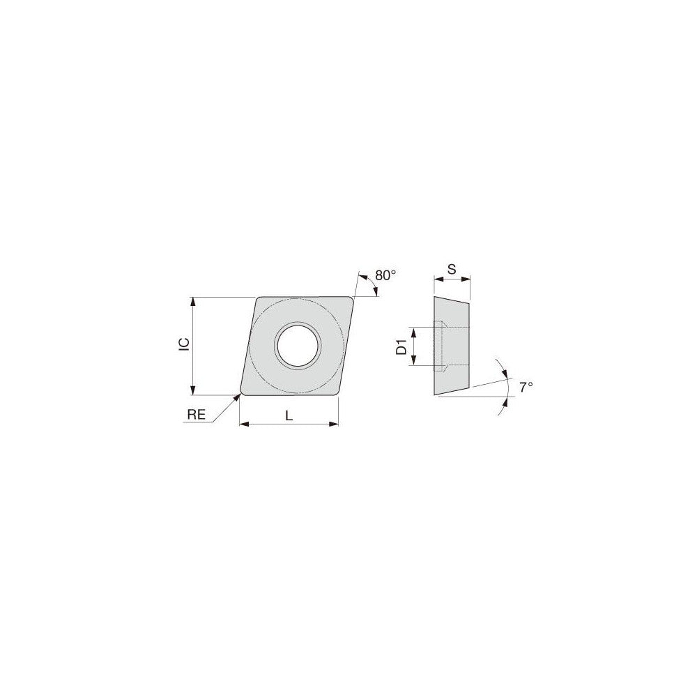 Tungaloy 6781123 Turning Insert: CCMT09T304-PS T9225, Carbide (Pack of 10)
