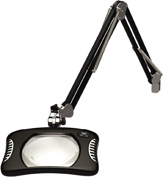 O.C. White 82400-4-UV-B Task Light: LED, 43" Reach, Gooseneck Arm, Clamp-On, Black