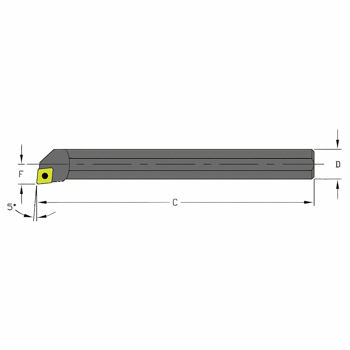 Ultra-Dex USA Indexable Boring Bar 0.6000 HSS (957-000-284)