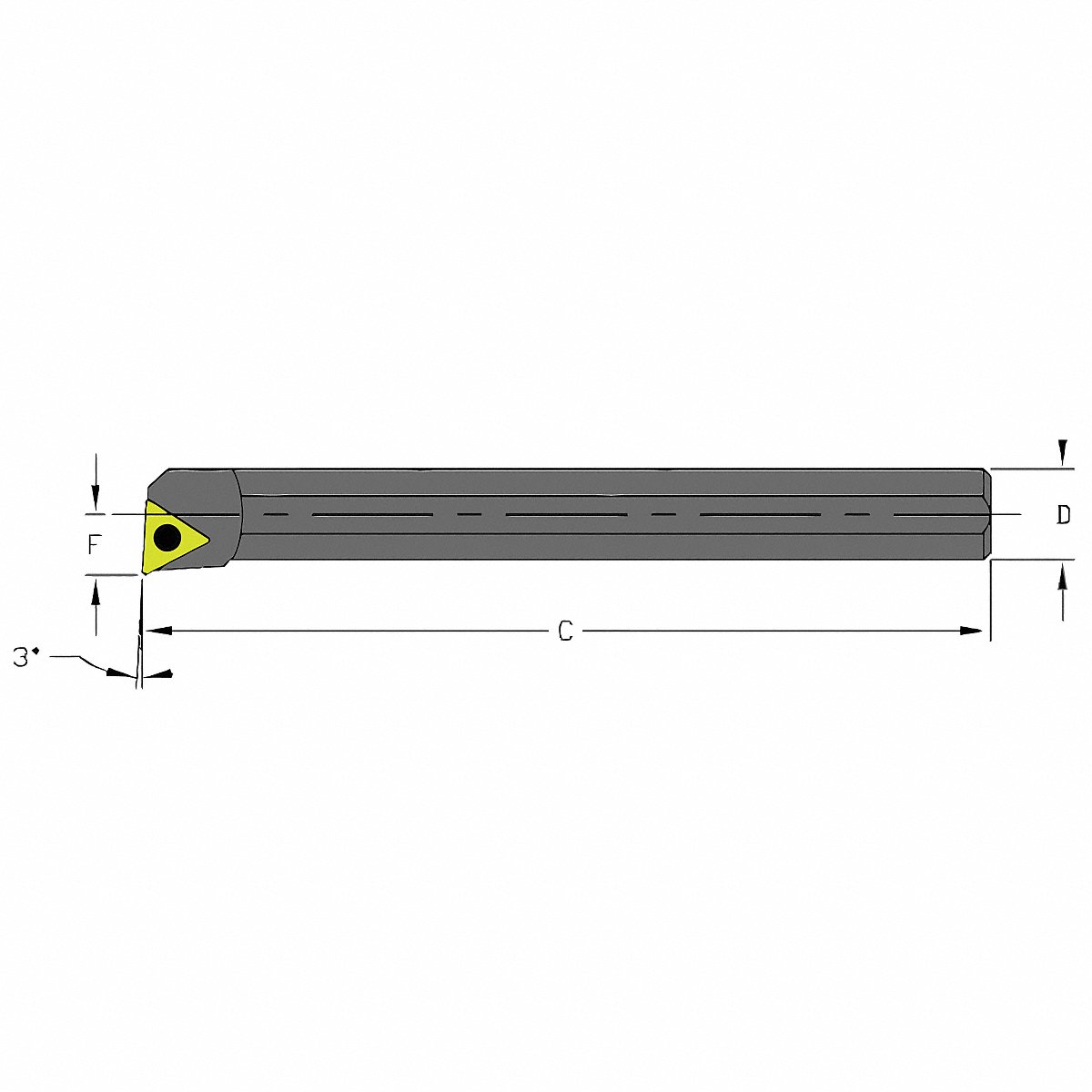 Ultra-Dex USA Indexable Boring Bar 0.4600 HSS (957-000-266)