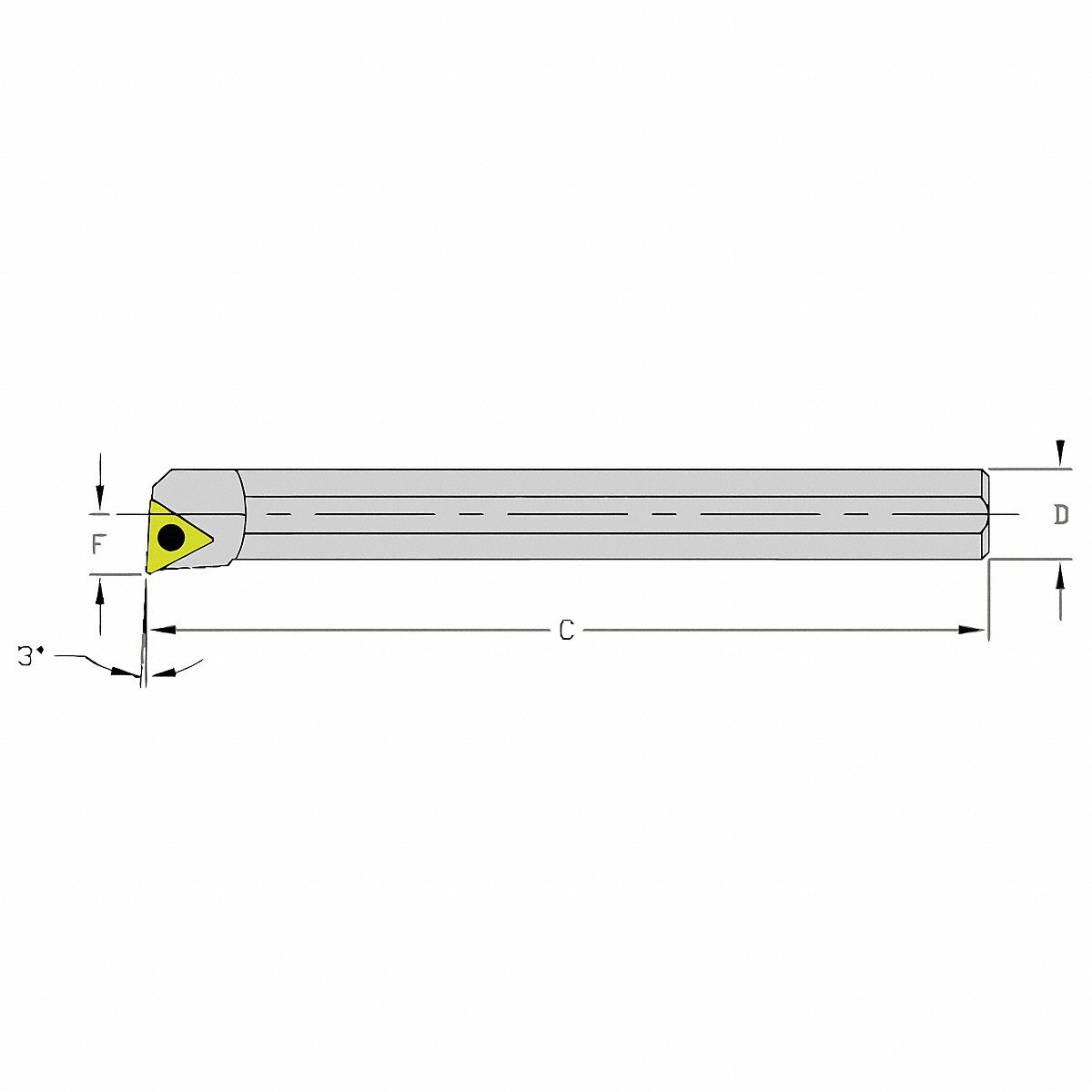 Ultra-Dex USA Indexable Boring Bar 0.3400 Heavy Metal (940-000-108)
