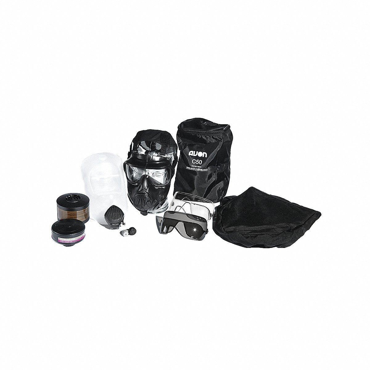 Avon Protection Systems Gas Mask, L, Rubber (70501-555)