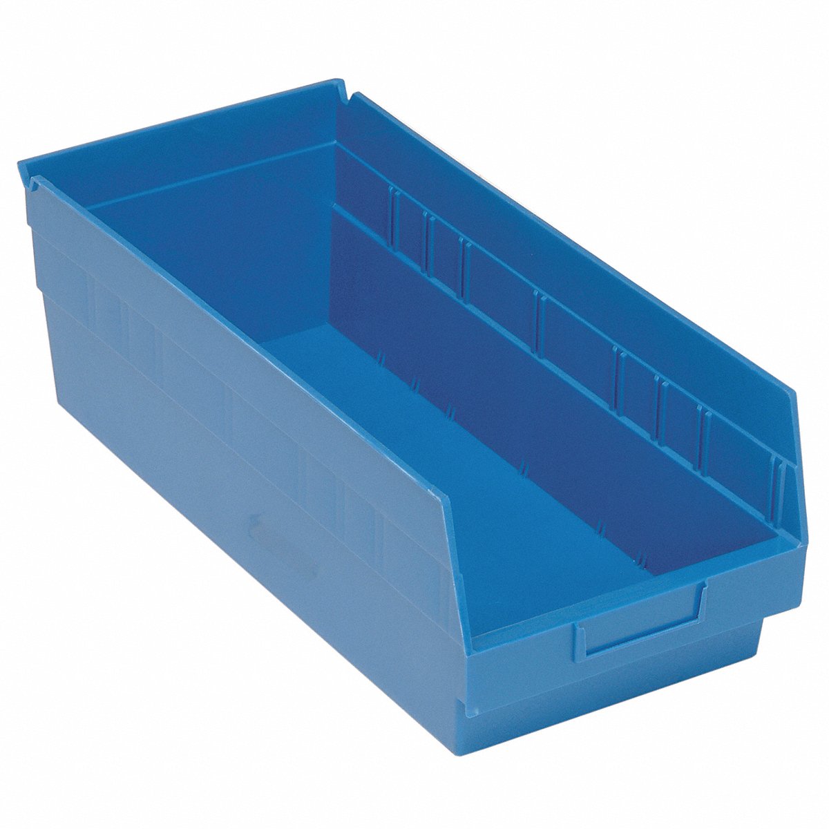 Quantum Storage Systems Shelf Bin, Blue, Polypropylene, 8 In, 8 in (QSB808BL)