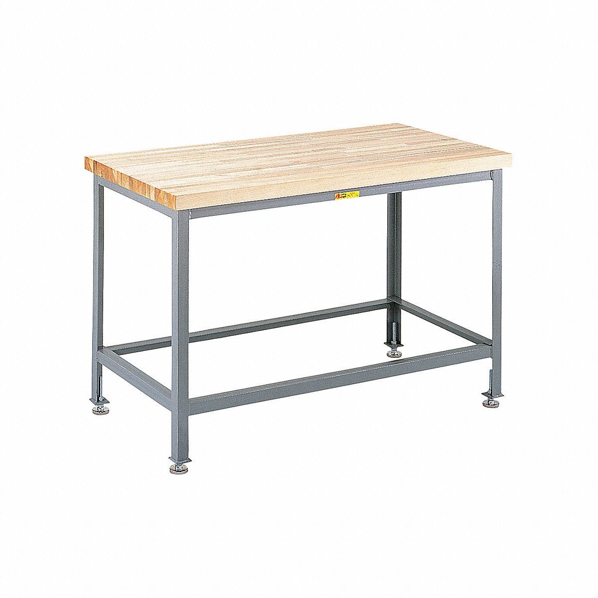 Little Giant Adjustable-Height Workbench, Butcher Block Top, 72" W x 30" D, 2,000 lb Capacity (WT-3072-LL)