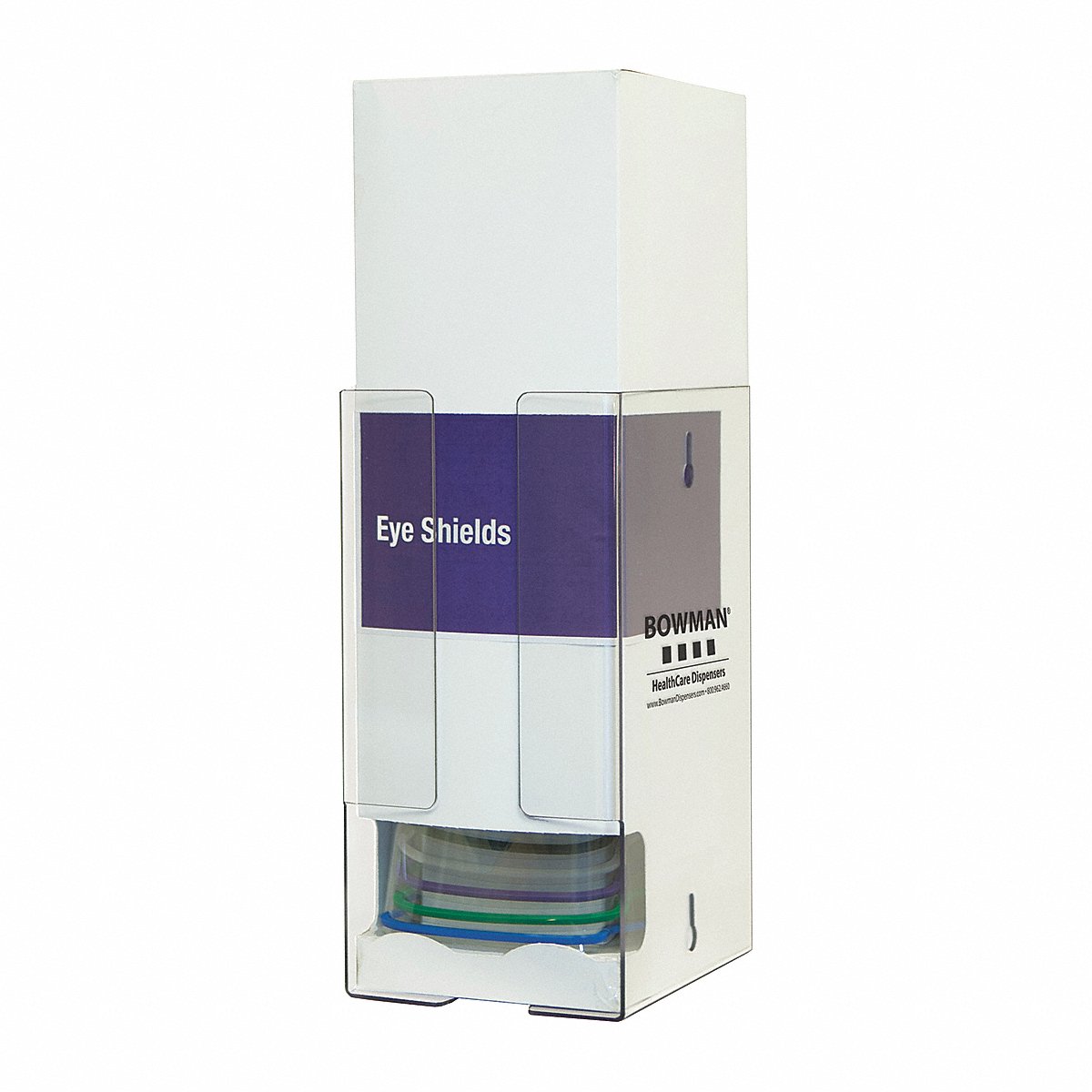 Bowman Dispensers Eye Shield Dispenser, Clear, Petg (PD003-0111)