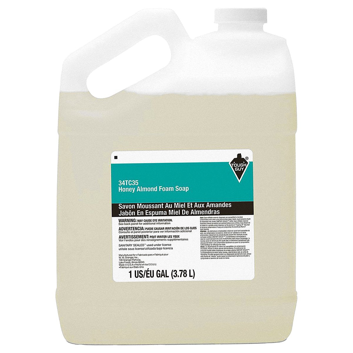 Tough Guy Foam Hand Soap, 1 gal, Almond (5005-04-B5PCB)
