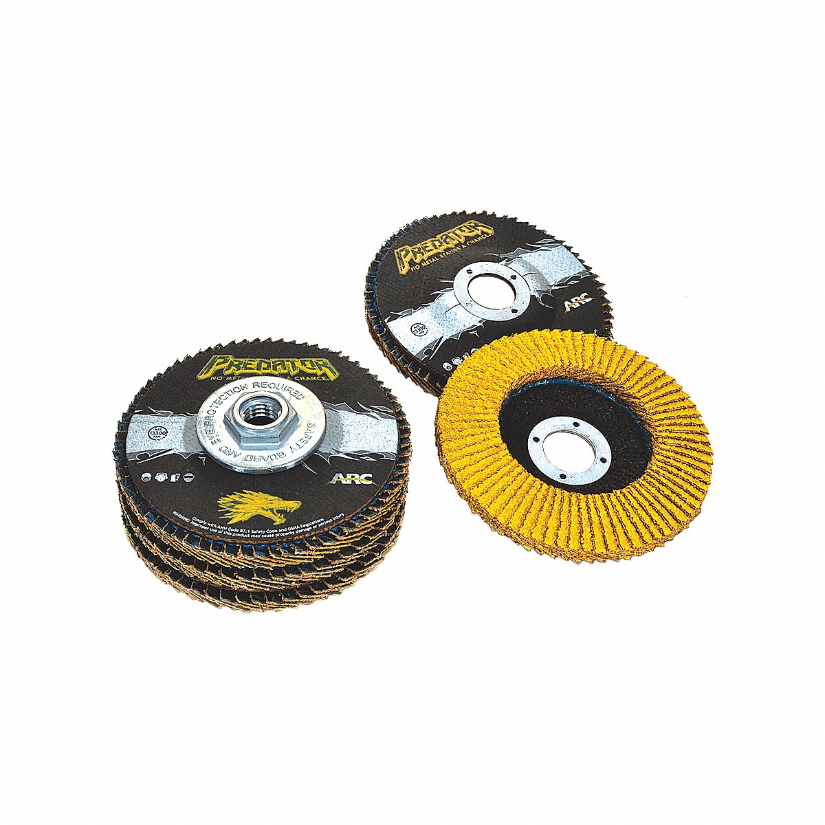 Arc Abrasives J 1548 FlapDsc 50 Gt 4-1/2 in. PredtrHrdEdg 7/8 in (71-10828AF) - Pack of 10