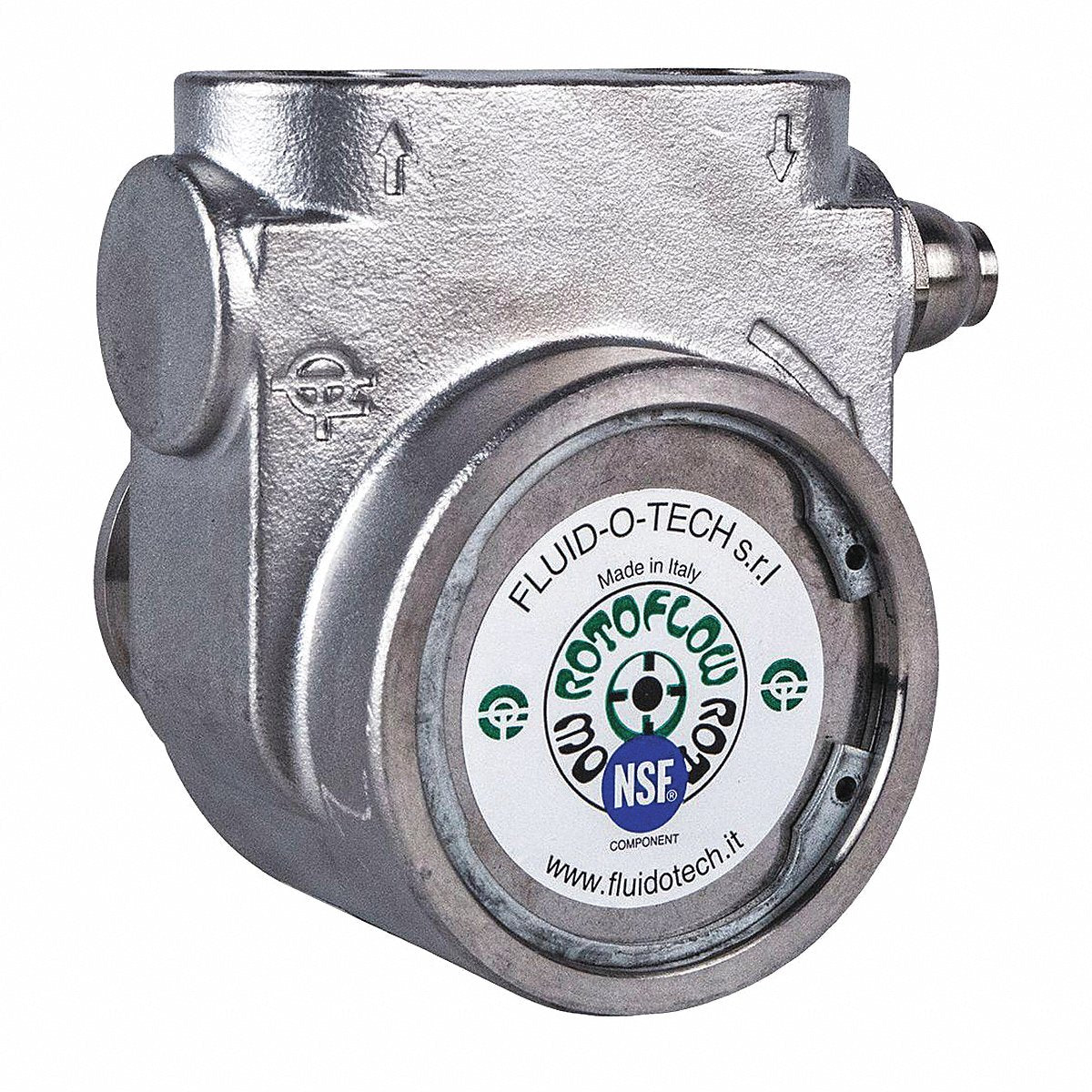 Fluid-o-tech Rotary Vane Pump, Stainless Steel, 1.6 gpm (PO0301BNCNN0000)