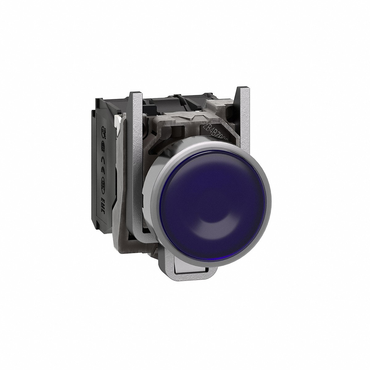 Schneider Electric H 6941 Illuminated Push Button, Full Voltage, Blue 1 NO/1 NC (XB4BW36B5)