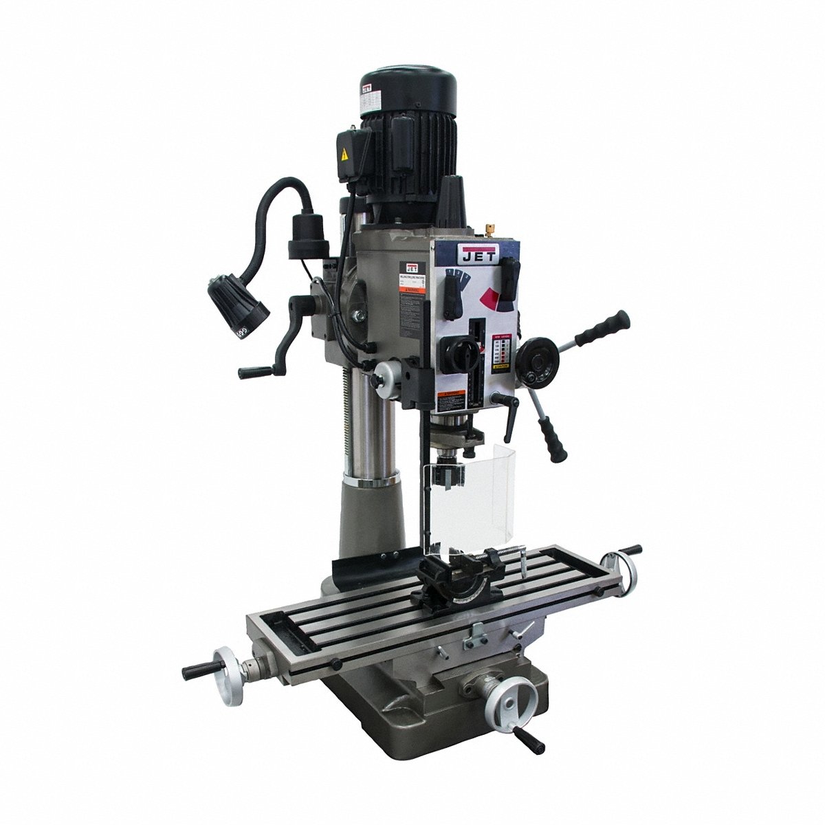 Jet Mill Drill Machine Power 1 ph 115/230 V (JMD-40GH) - (DRO/X-Axis Powerfeed)