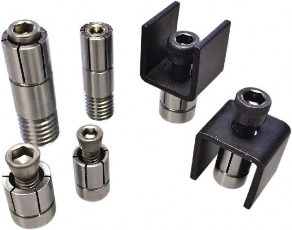 Mitee-Bite 31740 0.375 to 0.02" Expansion Dia, 950 Lb Holding Force, 8-32 Mounting Screw, Stainless Steel ID Expansion Clamp