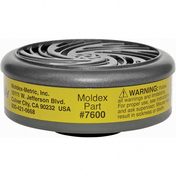 Moldex 7600 Respirator Cartridge: Multi-Gas & Organic Vapor, Agriculture, Dry Cleaning, Electroplating, Laboratories & Manufacturing