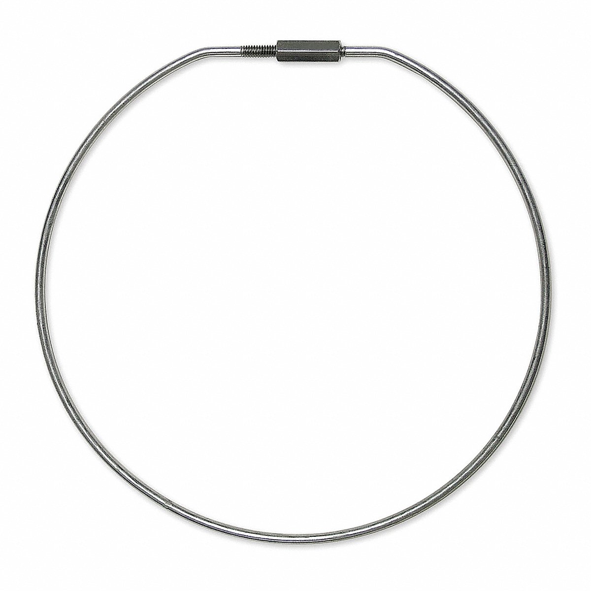 Lucky Line Split Key Ring Gray Steel 8 in D (7981)