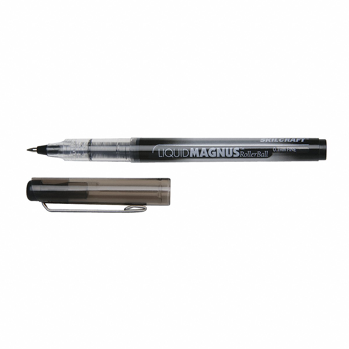 AbilityOne - 7520014612664 - Liquid Magnus® Rollerball Pen - Fine Point Arrowhead - 0.7mm - Black Ink - 12 units