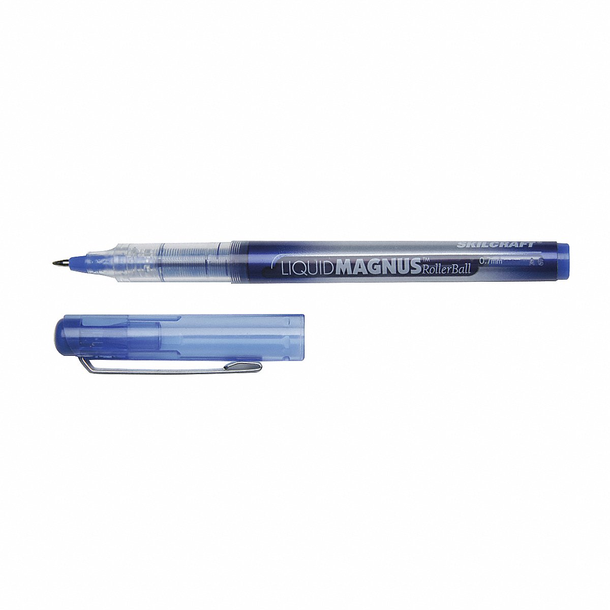 AbilityOne - 7520014612665 - Liquid Magnus® Rollerball Pen - Fine Point Arrowhead - 0.7mm - Blue Ink - 12 units
