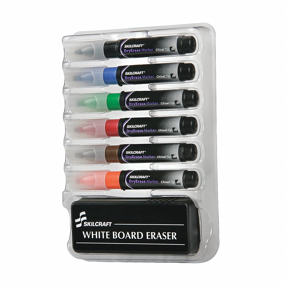 AbilityOne - 7520013527321-6-Marker Dry Erase Kit - 6 units