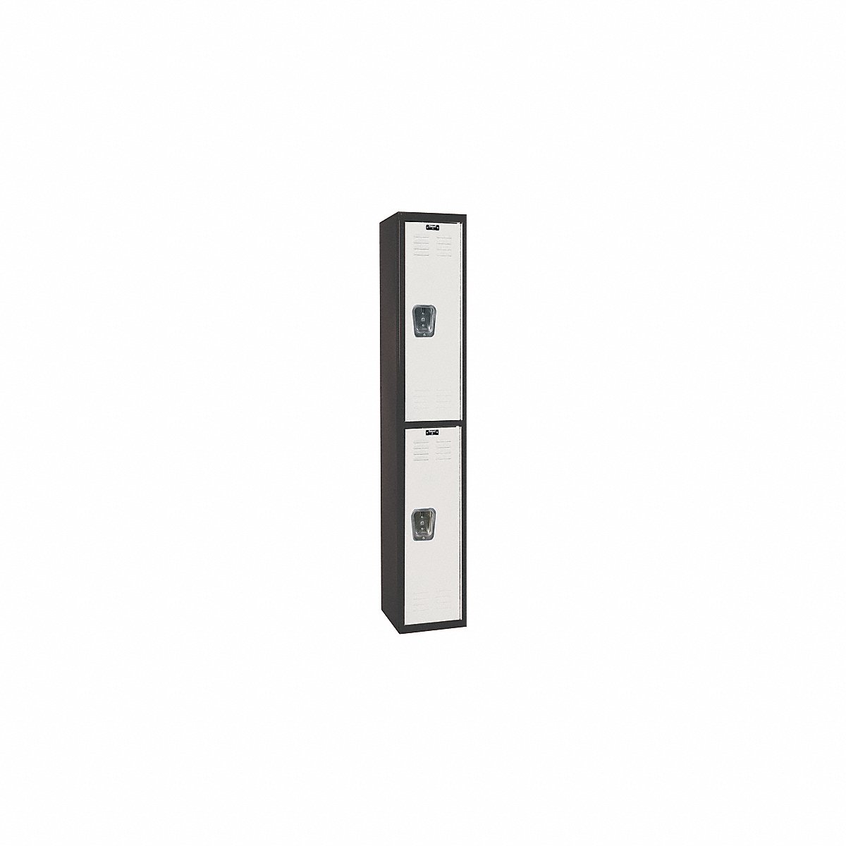 Hallowell Lckr, 2X1Lckr, Ltgry/Bk, 72"X12"X18", Unassm, 72" (U1282-2MP)