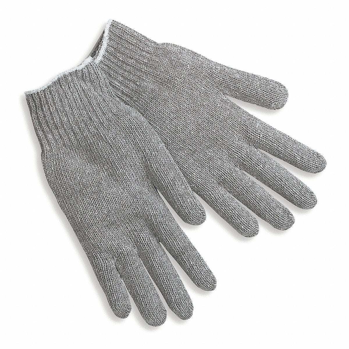 Mcr Safety Knit Gloves, 9-1/4", L, Gray, Pr, 4" (9507LM) Pack of 12