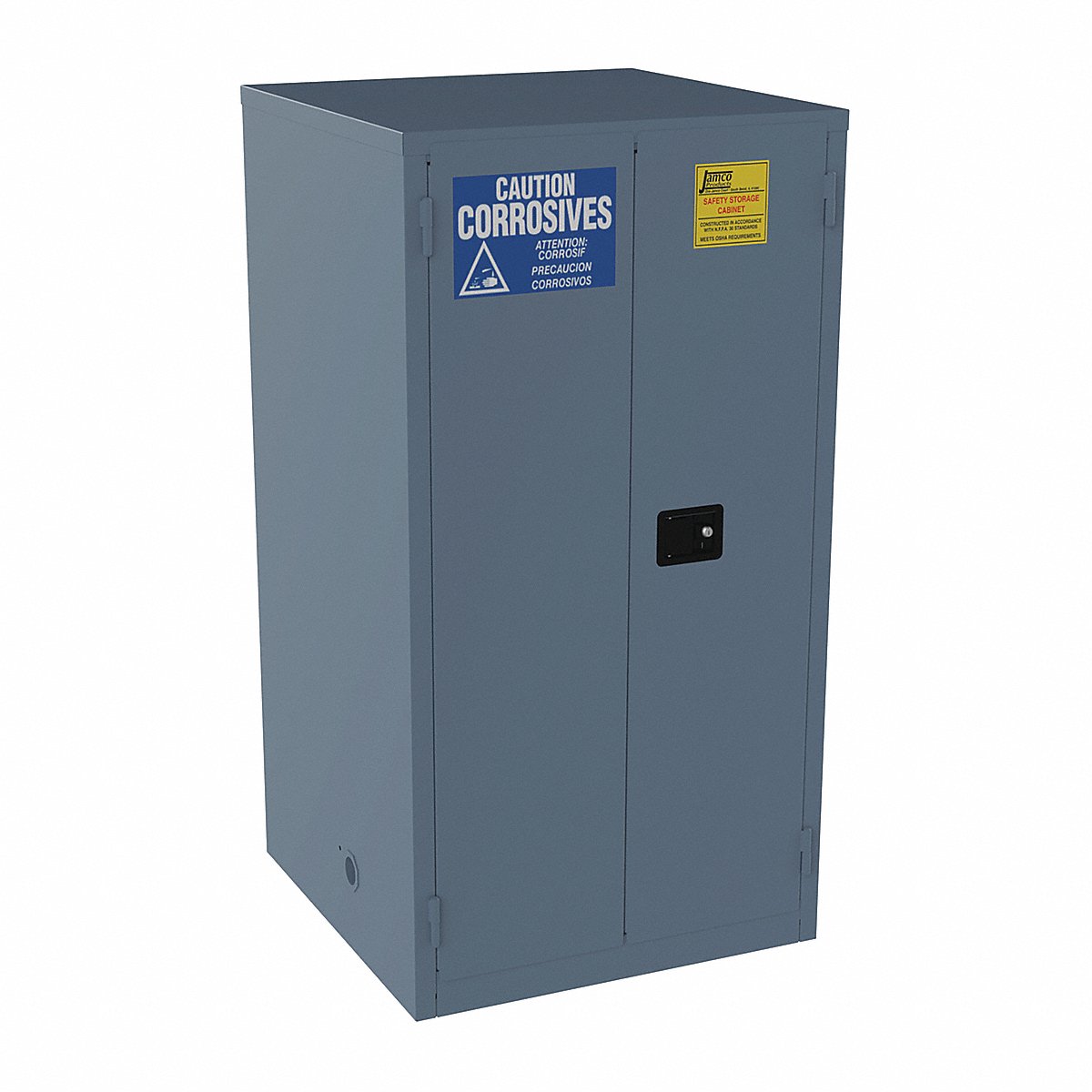 Jamco Corrosive Safety Cabinet, 60 Gal., Blue (CK60BP)