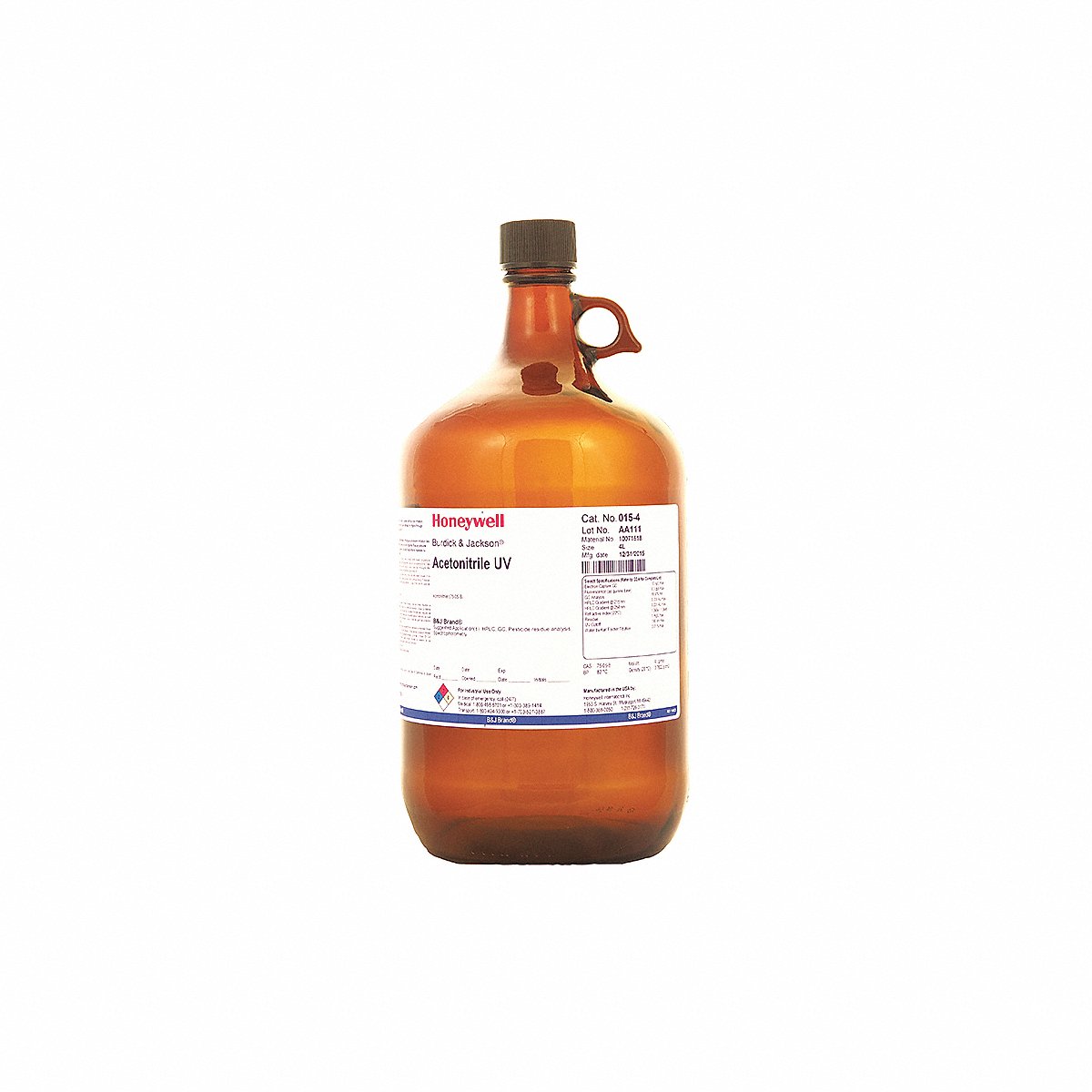 Honeywell Burdick & Jackson Acetonitrile, CAS 75-05-8 (015-4-S)