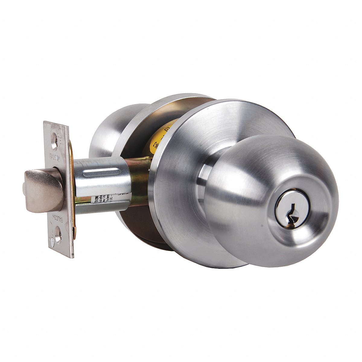 Falcon Lock Knob Lockset, Mechanical Storeroom, Grade 2, Keyed (W581CP6D HAN 626 KD)