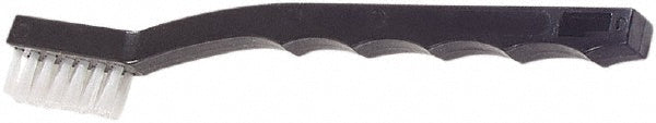 Carlisle 4067400 Flo-Pac Utility Toothbrush Style Maintenance Brush, with Nylon Bristles, 7" Long, Black