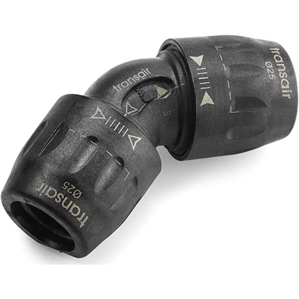 Transair 6612 25 00 Air Hose 45 degrees Union Elbow: Plastic