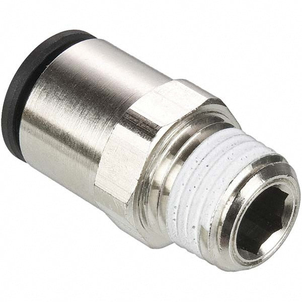 Legris 3175 14 21 Push-to-Connect Male BSPT x Tube x Male BSPT Straight: BSPT, 14 mm Tube OD